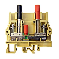 Áramváltó sorkapocs+teszt csatlakozó, 10mm2, SCB6/CD, bézs