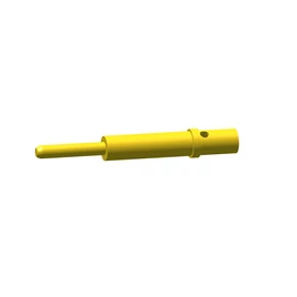 ODU-MAC® White- Silver-Line Pin, short, 1.5 mm, Au, AWG 14, 1.5 qmm, crimp termination, non magnetic