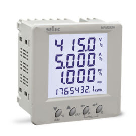 Energiamérő almérő fogyasztásmérő digitális 3fázis panelbe építhető MFM383A-C-CE