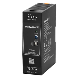 Weidmüller PRO BAS – 120 W sínre szerelhető kapcsolóüzemű táp 24 V DC, 5 A