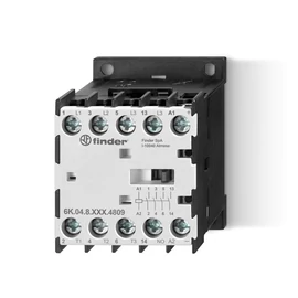 Miniatűr ipari mágneskapcsoló, 4 NO, 12 A / 5,5 kW (400 V AC-3), tekercs: 24 V AC, EN 60947 / IEC 947