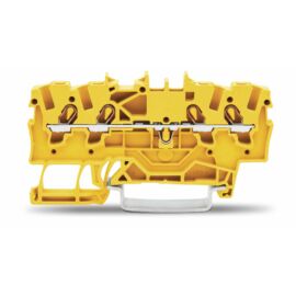 TOPJOB® S négypólusú sorkapocs TS35 rögzítősínre 1,5 mm2, sárga