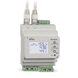 Digitális multimeter - 3~ mérőműszer - energiamérő almérő - fogyasztásmérő Plug and Wire, 2x terhelés monitorozás