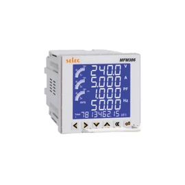 Selec MFM386 ipari hálózati mérőműszer Ethernettel és bővíthető I/O-val (0.2S pontosság