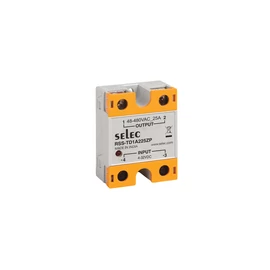 Selec szilárdtest relé SSR 25 A, 4–32 V DC / 48–480 V AC