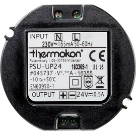 Thermokon PSU-UP24 – 24V/0,5A tápegység 65-ös süllyesztődobozba