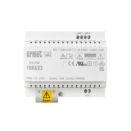 Urmet 2Voice tápegység DIN 6 modul