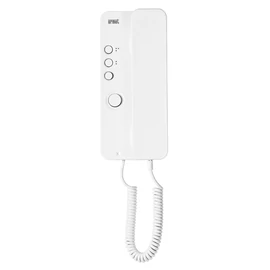 Urmet 4+n kaputelefon MIRO audió lakáskészülék kézibeszélővel 3db gomb fehér