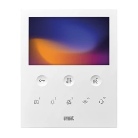 Urmet 2Voice VOG5 5" videó lakáskészülék (monitor) érintő gombokkal fehér