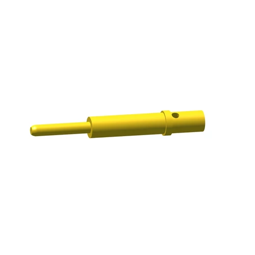 ODU-MAC® White- Silver-Line Pin, short, 1.5 mm, Au, AWG 18, 1.0 qmm, crimp termination, non magnetic