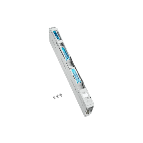 Wöhner QUADRON185 NH00 160 A függőleges biztosítós szakaszoló – 3P, 185 mm busbar, M8 csavaros bekötés