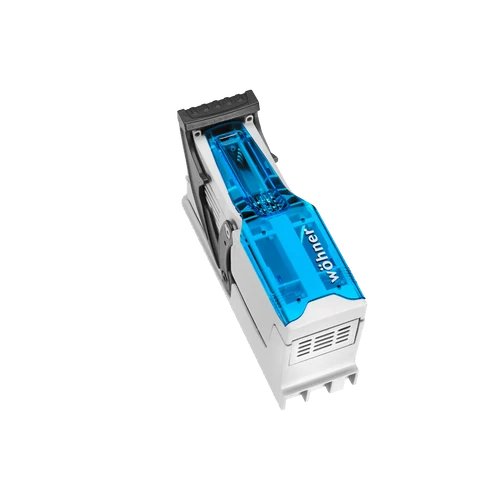 Wöhner CrossBoard NH000 125 A 3-pólusú szakaszolókapcsoló – kompakt fuse-switch disconnector 49,5 mm, 125 A, top/bottom bekötés