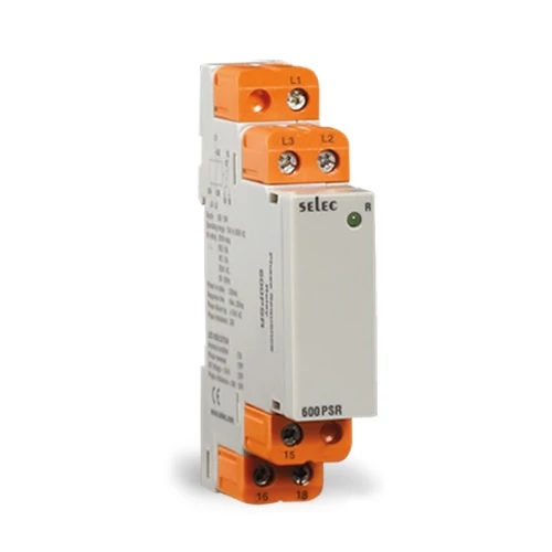 Háromfázisú analóg - Fázisfigyelő relé 280-528 VAC 600PSR-CE