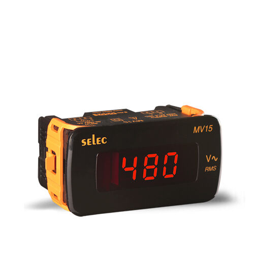 MV15 Egyfázisú digitális voltmérő 240 VAC_48x96mm