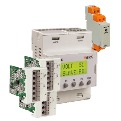 PLC csomag 4 modulos (Alapmodul + kijelző + 12 digitális bemenet + 8 digitális kimenet)