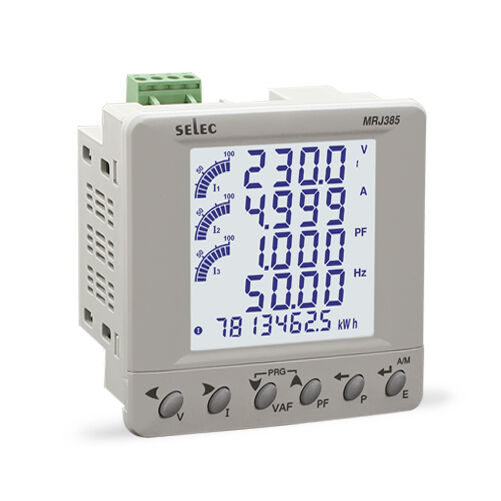 Energiamérő almérő fogyasztásmérő digitális 3fázis panelbe építhető MRJ385