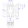 Kép 2/2 - Wöhner CrossBoard kompakt megszakító adapter 3P 160A 90mm