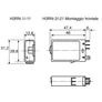 Relé foglalat - 5 pin - DIN sínre - csavaros - 10 A