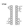Kép 2/2 - Selec XT346-CE digitális panel időrelé, 4 működési mód, 9 időtartomány, 85–270 V AC/DC, 96x96 mm panelba építhető