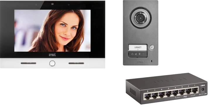 Urmet iPercom MIKRA2+VOG7 videó IP kaputelefon villa szett