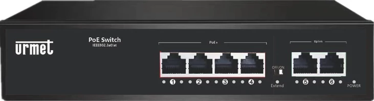 Urmet Switch 4 PoE Port + 2 UpLink port