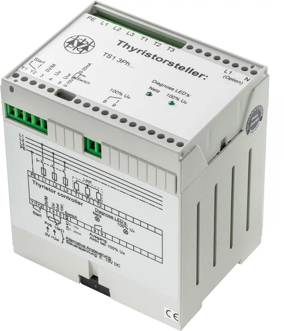Thermokon TS1 3-fázis 4A 2,77kW teljesítmény tirisztor (fázishasításos)